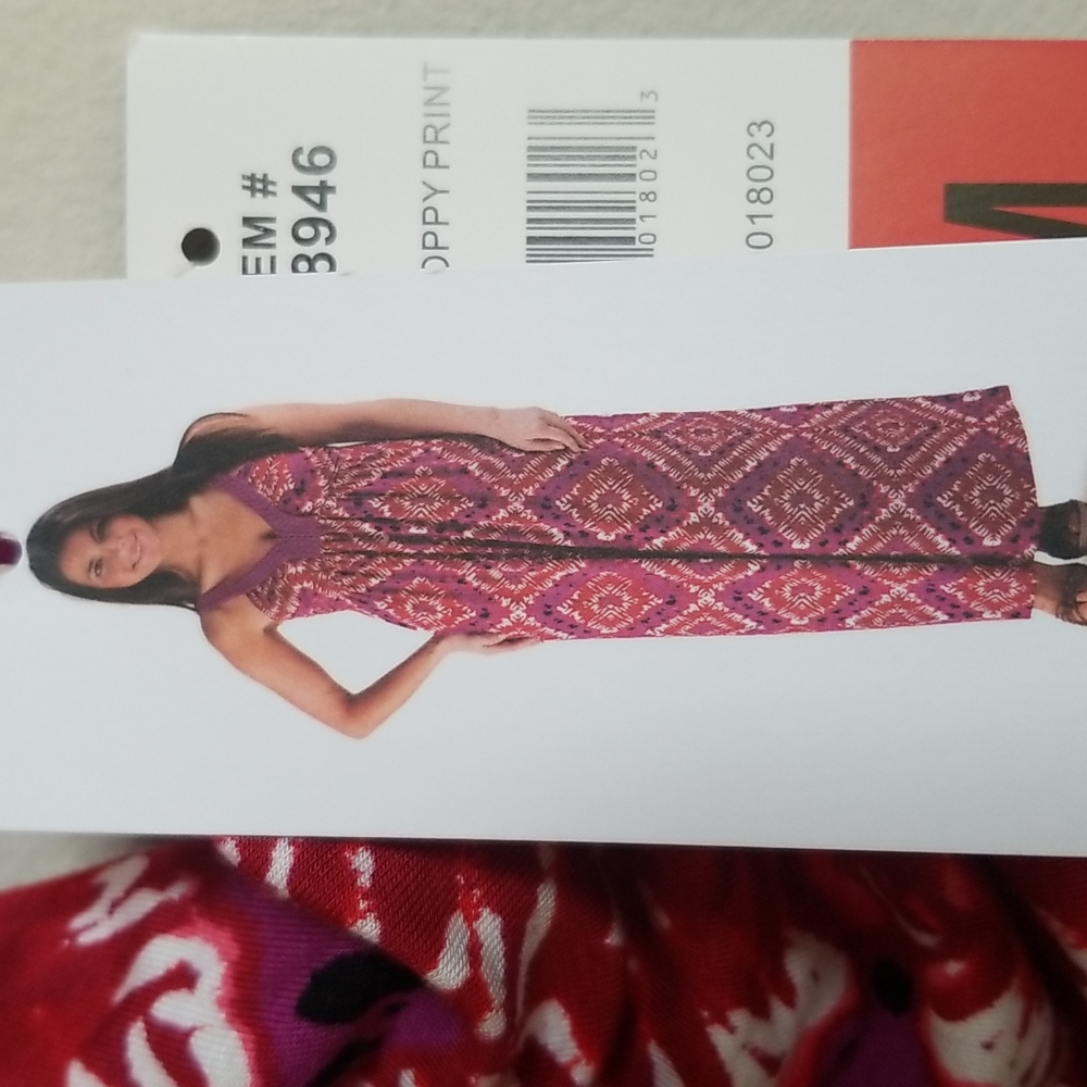 Grape poppy print dress